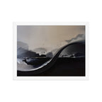 DIFFUSION framed paper gloss — White, 12″×16″