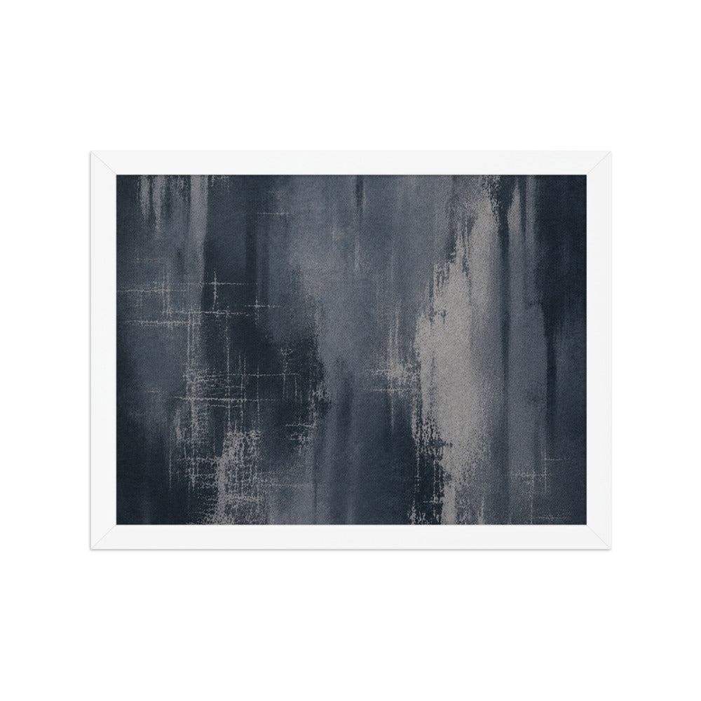 ETCH VI — Framed Paper, White, 12×16