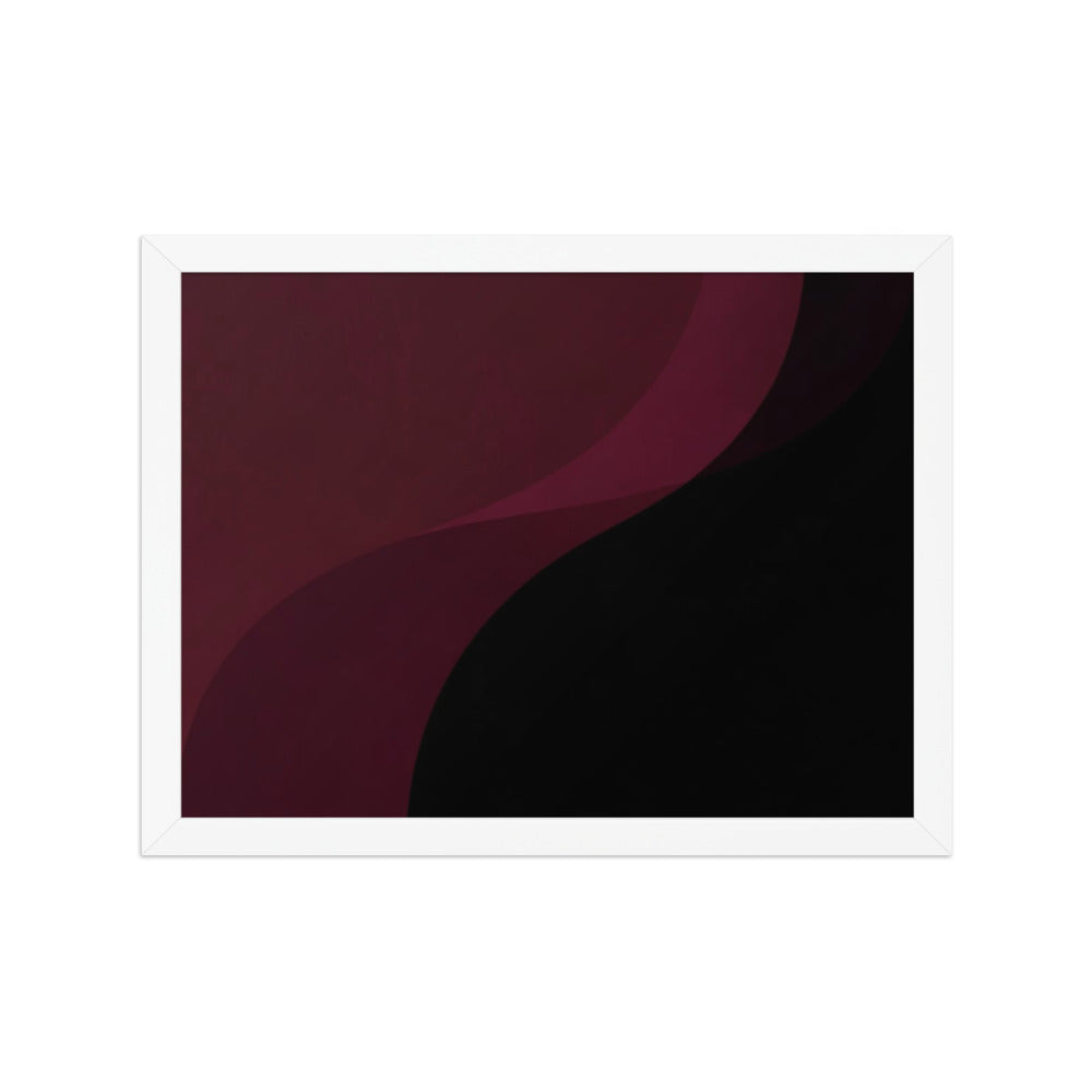 DAMASK — Framed Paper, White, 12×16