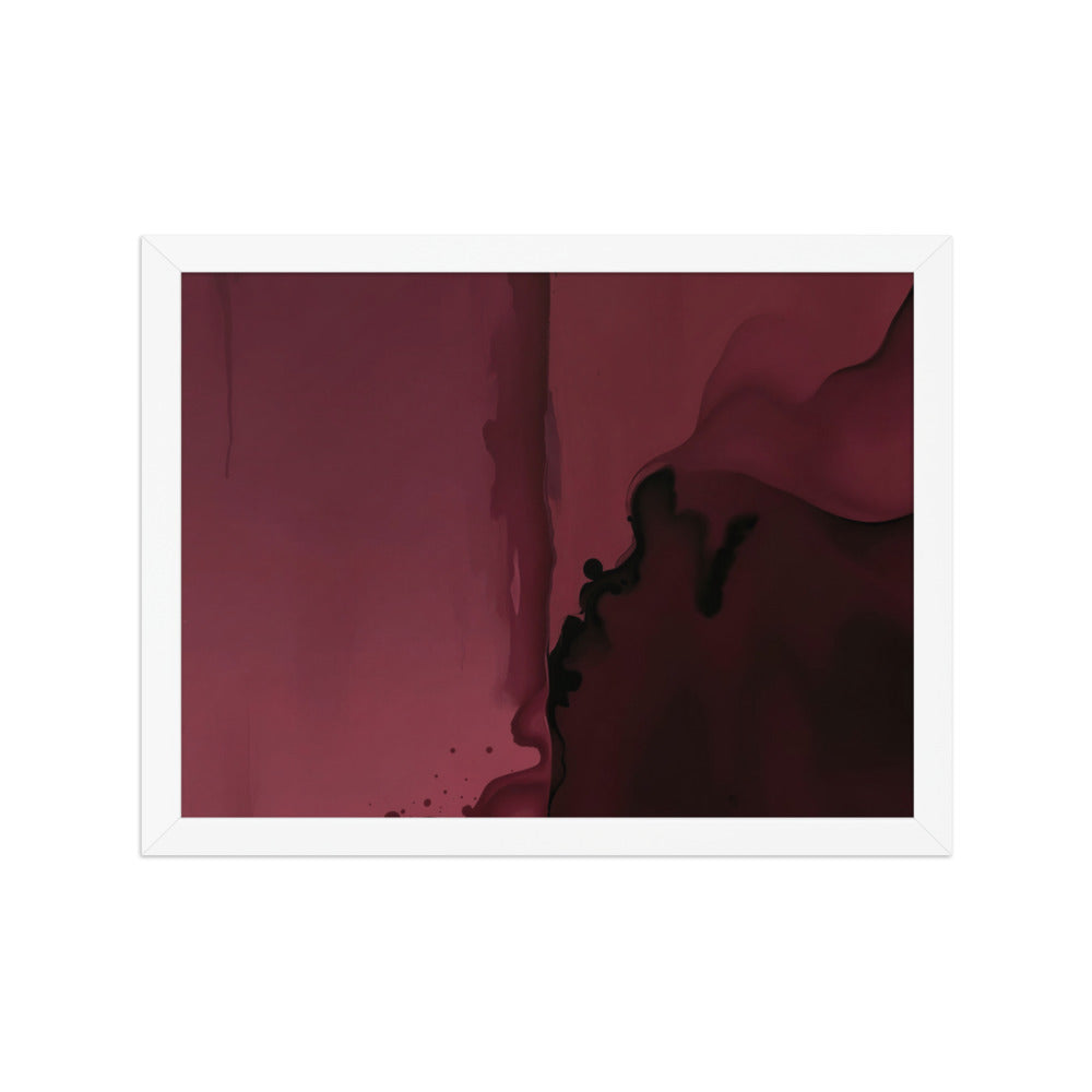 CARINENA — Framed Paper, White, 12×16