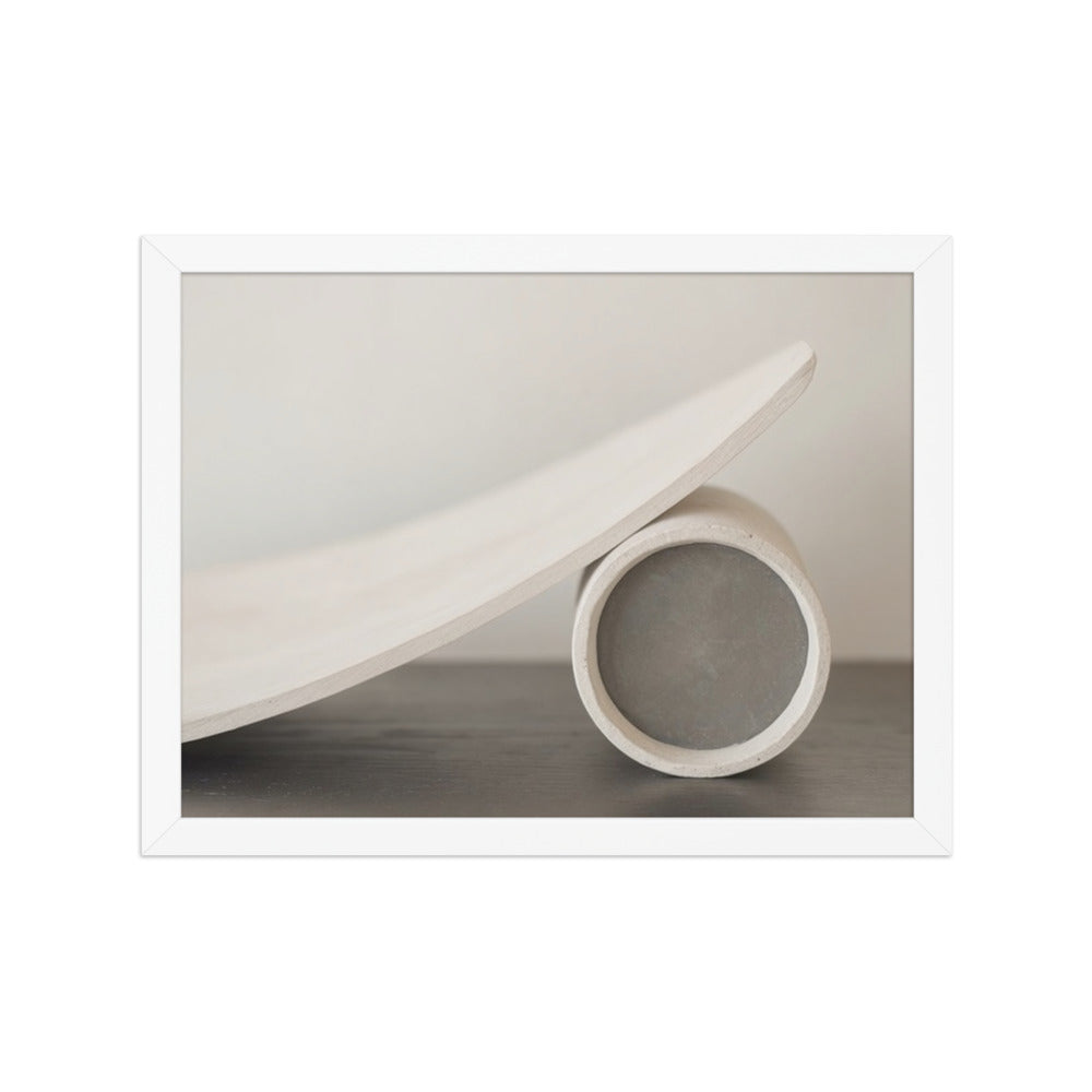 CAMFER — Framed Paper, White, 12×16