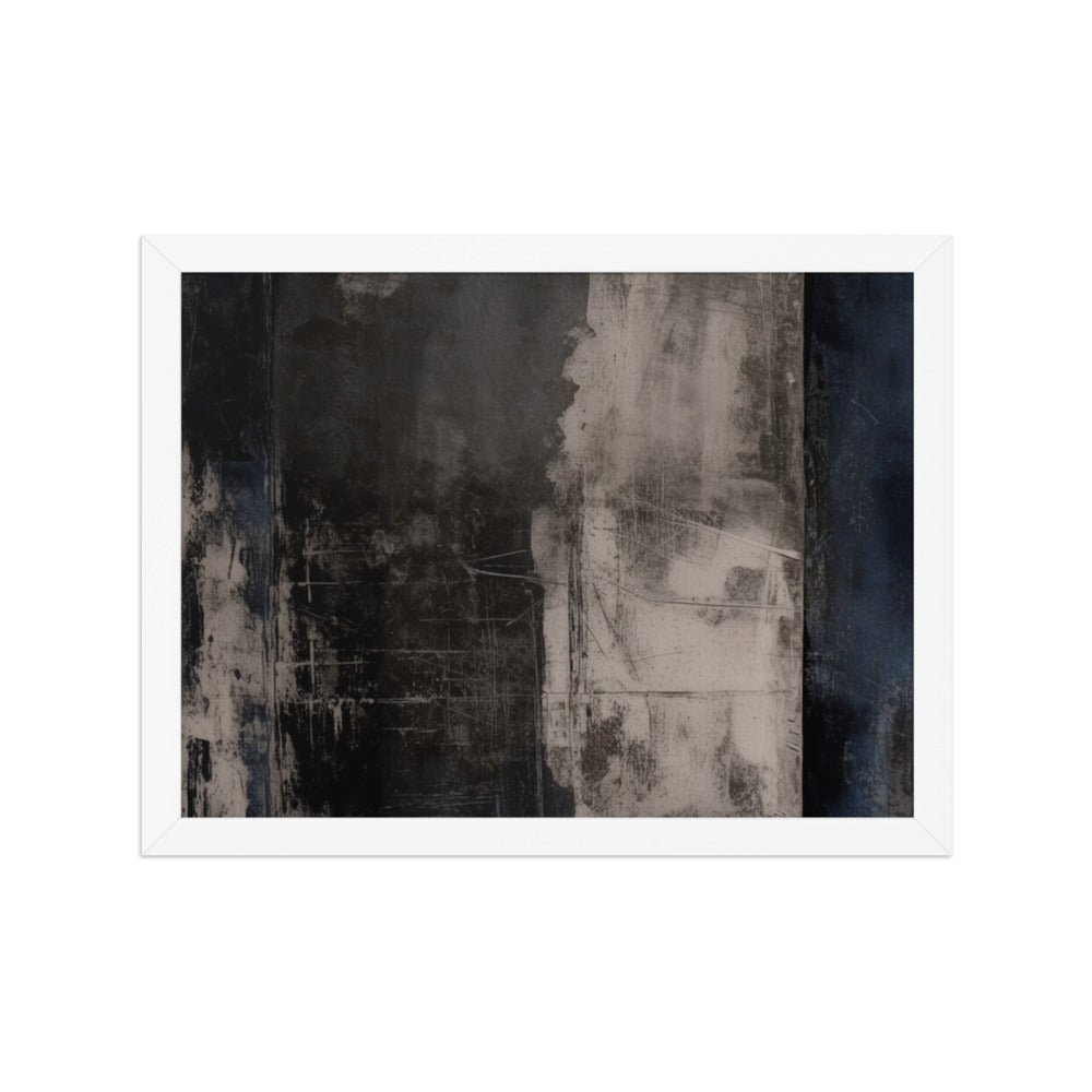 BARRIER — Framed Paper, White, 12×16
