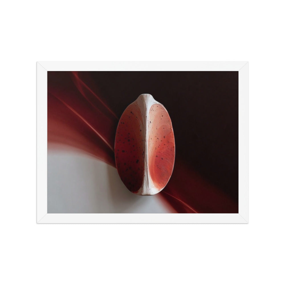 AMPHORA — Framed Paper, White, 12×16