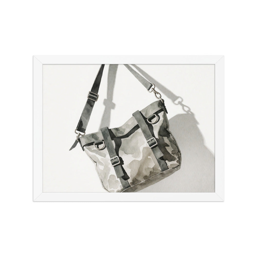 FERRULE — Framed Paper, White, 12×16