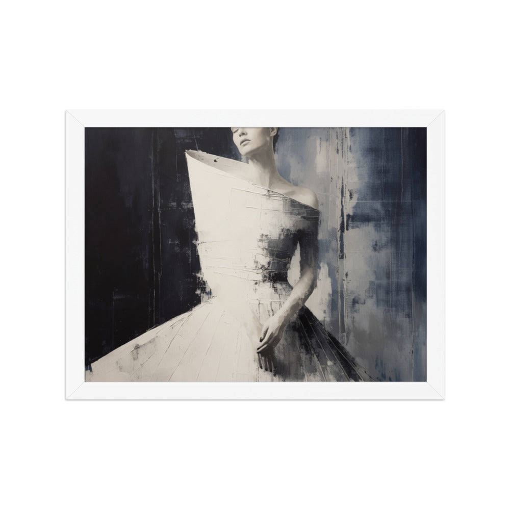 FIGURE — Framed Paper, White, 12×16