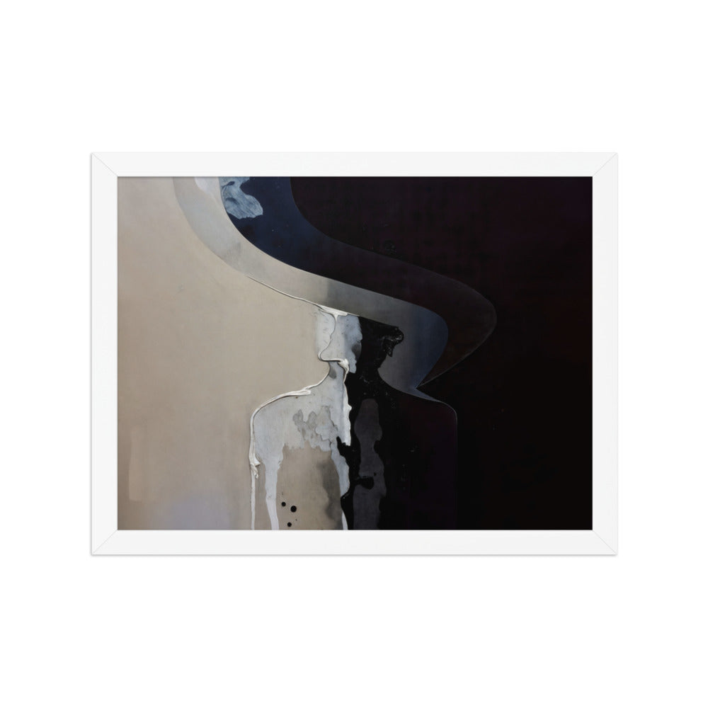 PASSIVATION framed paper gloss — White, 12″×16″