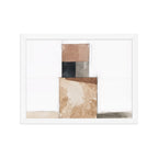 AGGREGATE framed paper gloss — White, 12″×16″