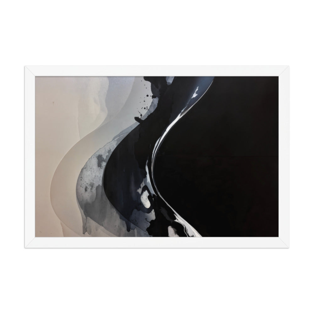 CATALYSIS framed paper gloss — White, 12″×18″