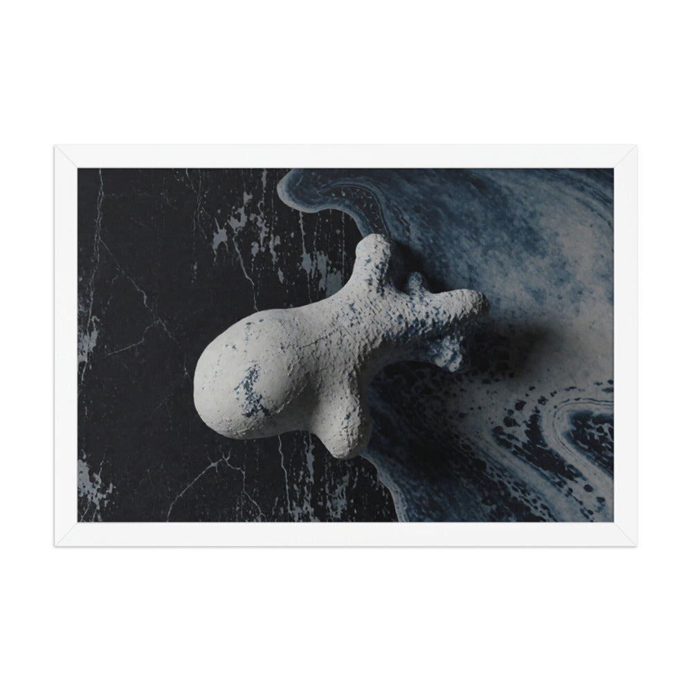ASTEROID — Framed Paper, White, 12×18
