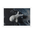 ASTEROID — Framed Paper, White, 12×18