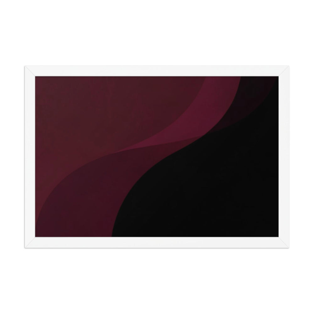 DAMASK — Framed Paper, White, 12×18