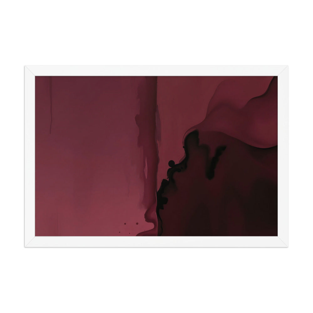 CARINENA — Framed Paper, White, 12×18