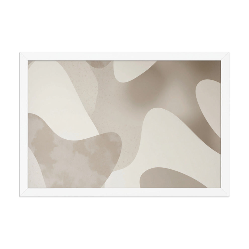 JACQUARD — Framed Paper, White, 12×18