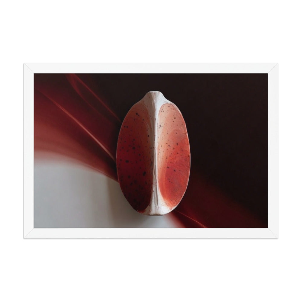 AMPHORA — Framed Paper, White, 12×18