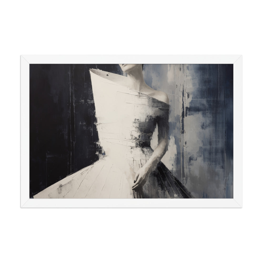 FIGURE — Framed Paper, White, 12×18