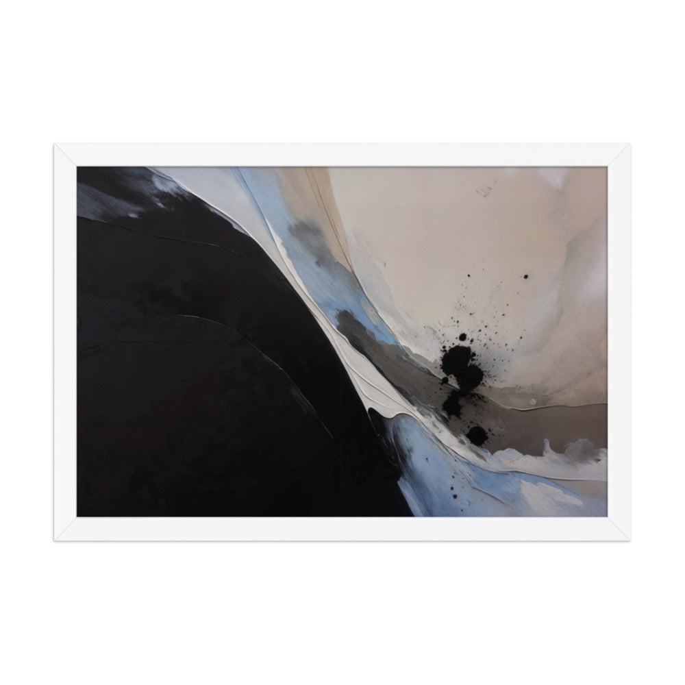 NUCLEATION framed paper gloss — White, 12″×18″