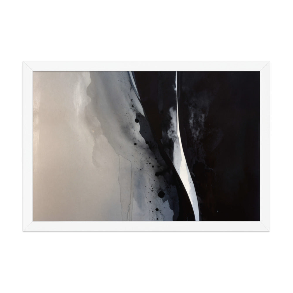 OXIDATION framed paper gloss — White, 12″×18″