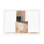 AGGREGATE framed paper gloss — White, 12″×18″