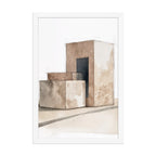 Assembly framed paper in White frame — 12″×18″
