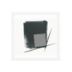 Ahi framed paper gloss — White, 16″×16″
