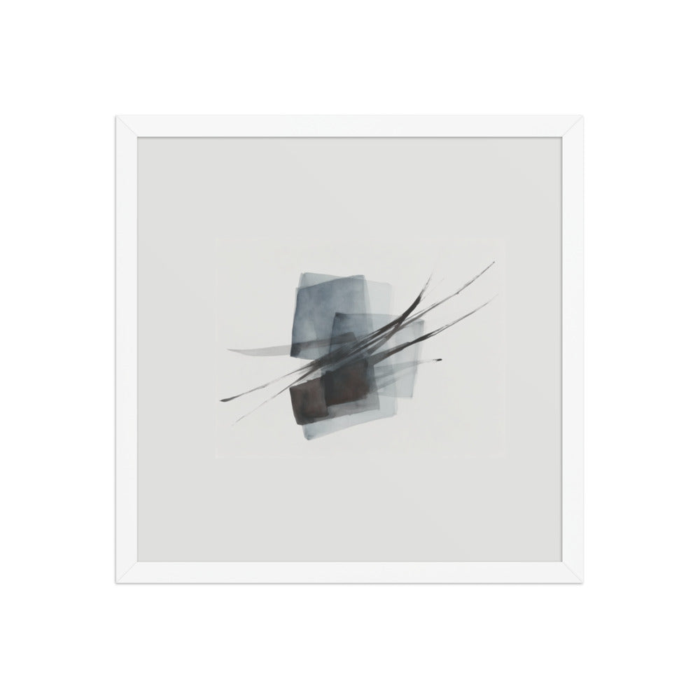 Alder framed paper gloss — White, 16″×16″