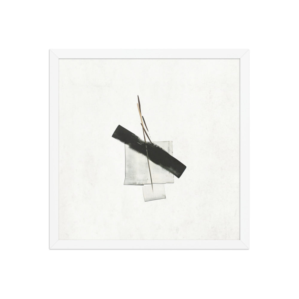 BASE framed paper gloss — White, 16″×16″