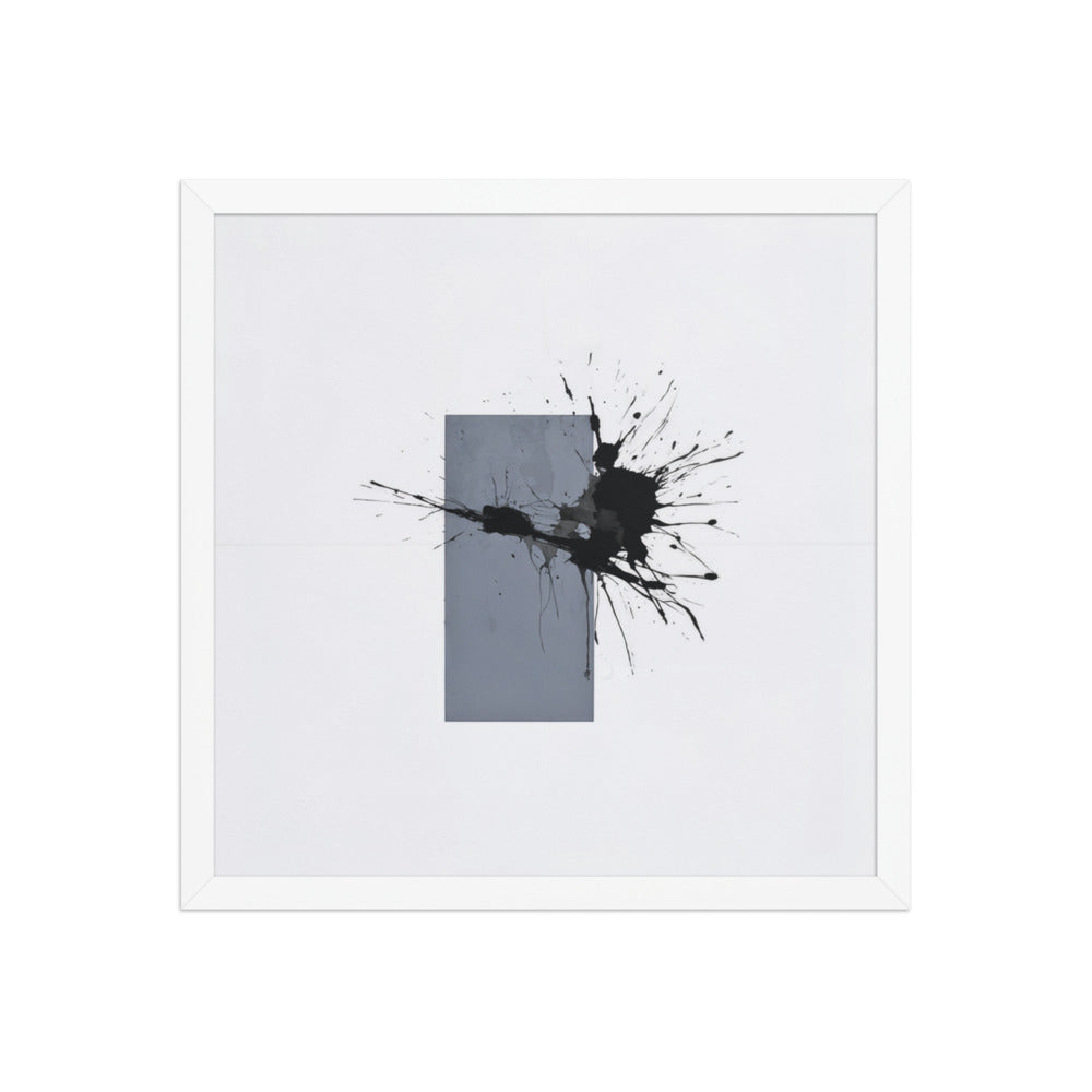 COLOSSUS framed paper gloss — White, 16″×16″