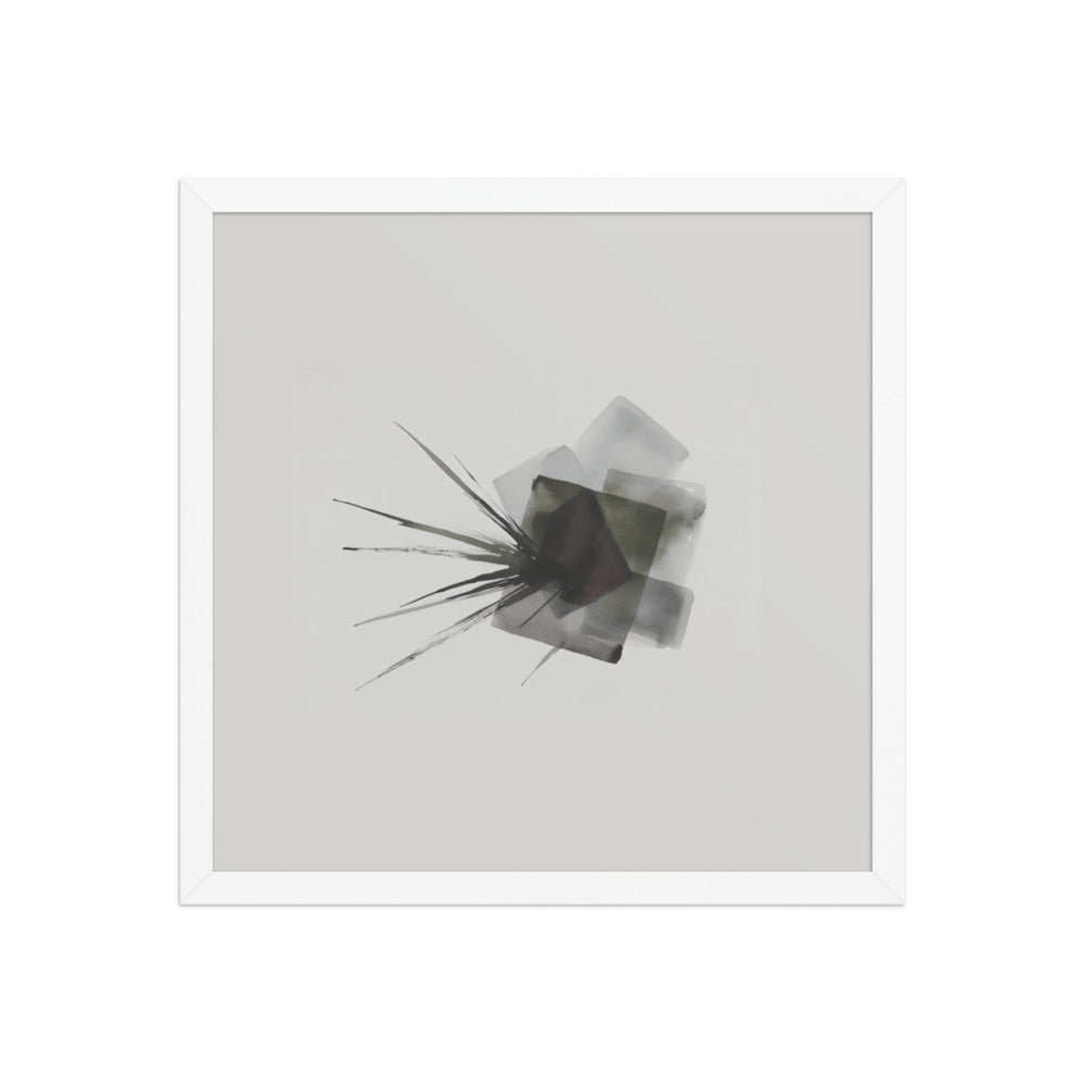 FALLOW framed paper gloss — White, 16″×16″