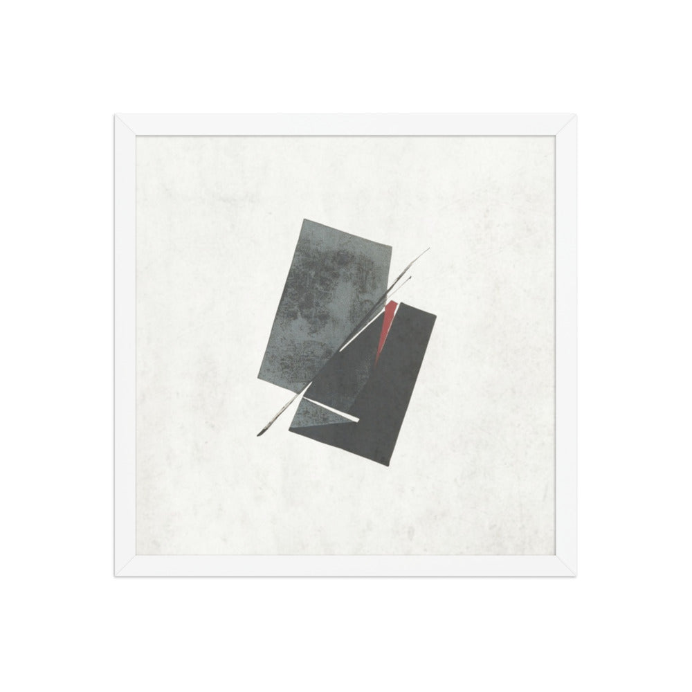 FAULT framed paper gloss — White, 16″×16″