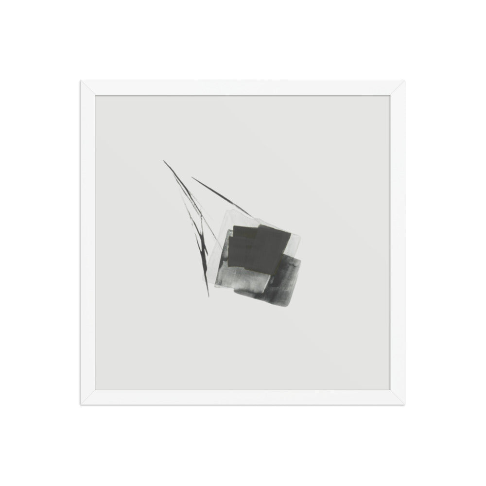 FEN framed paper gloss — White, 16″×16″