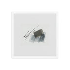 FLUME framed paper gloss — White, 16″×16″
