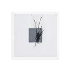 GARGANTUA framed paper gloss — White, 16″×16″