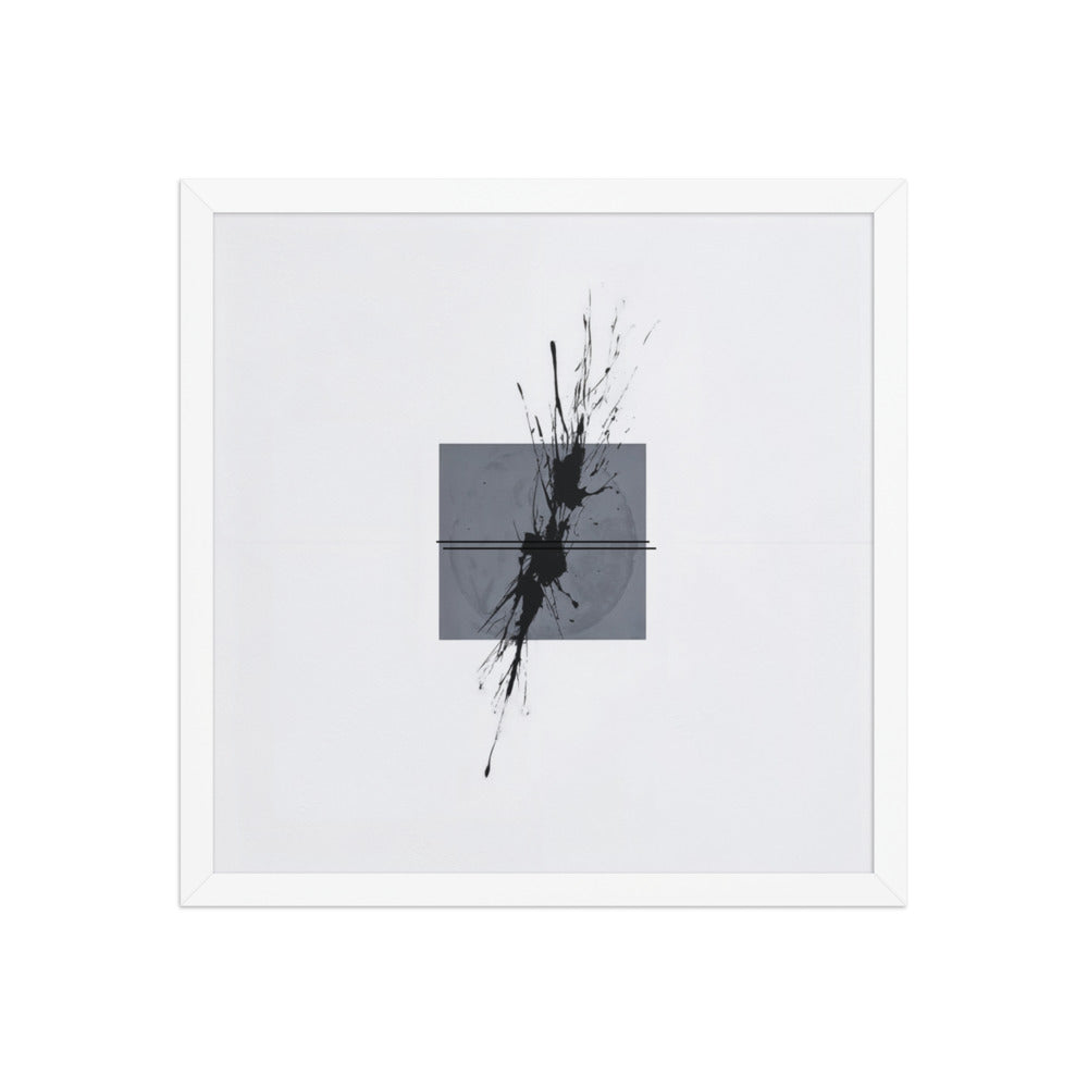 GOLIATH framed paper gloss — White, 16″×16″