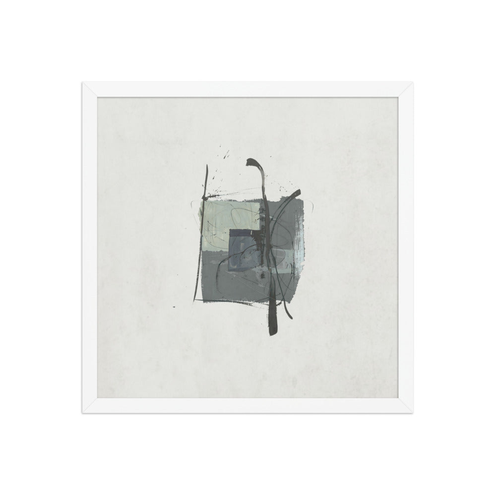 ICON framed paper gloss — White, 16″×16″