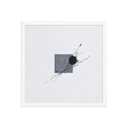 JUGGERNAUT framed paper gloss — White, 16″×16″