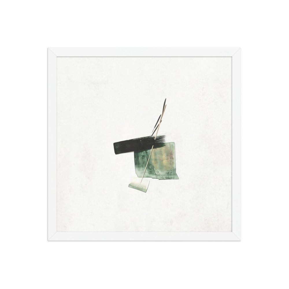 LINER framed paper gloss — White, 16″×16″