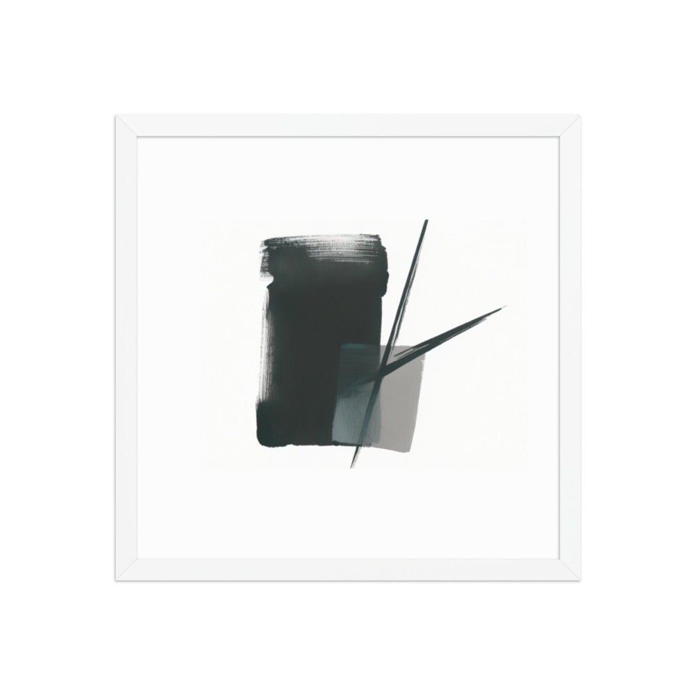 MAKI framed paper gloss — White, 16″×16″