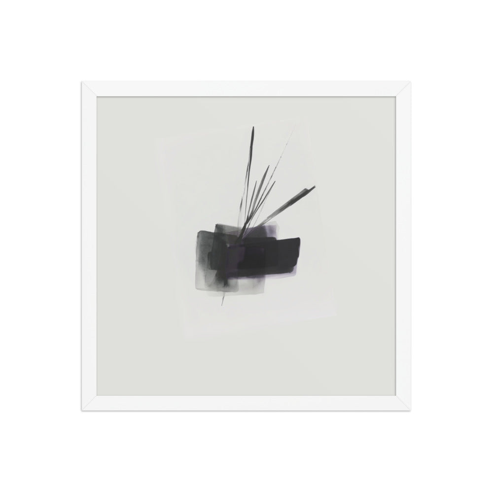 MALLOW framed paper gloss — White, 16″×16″