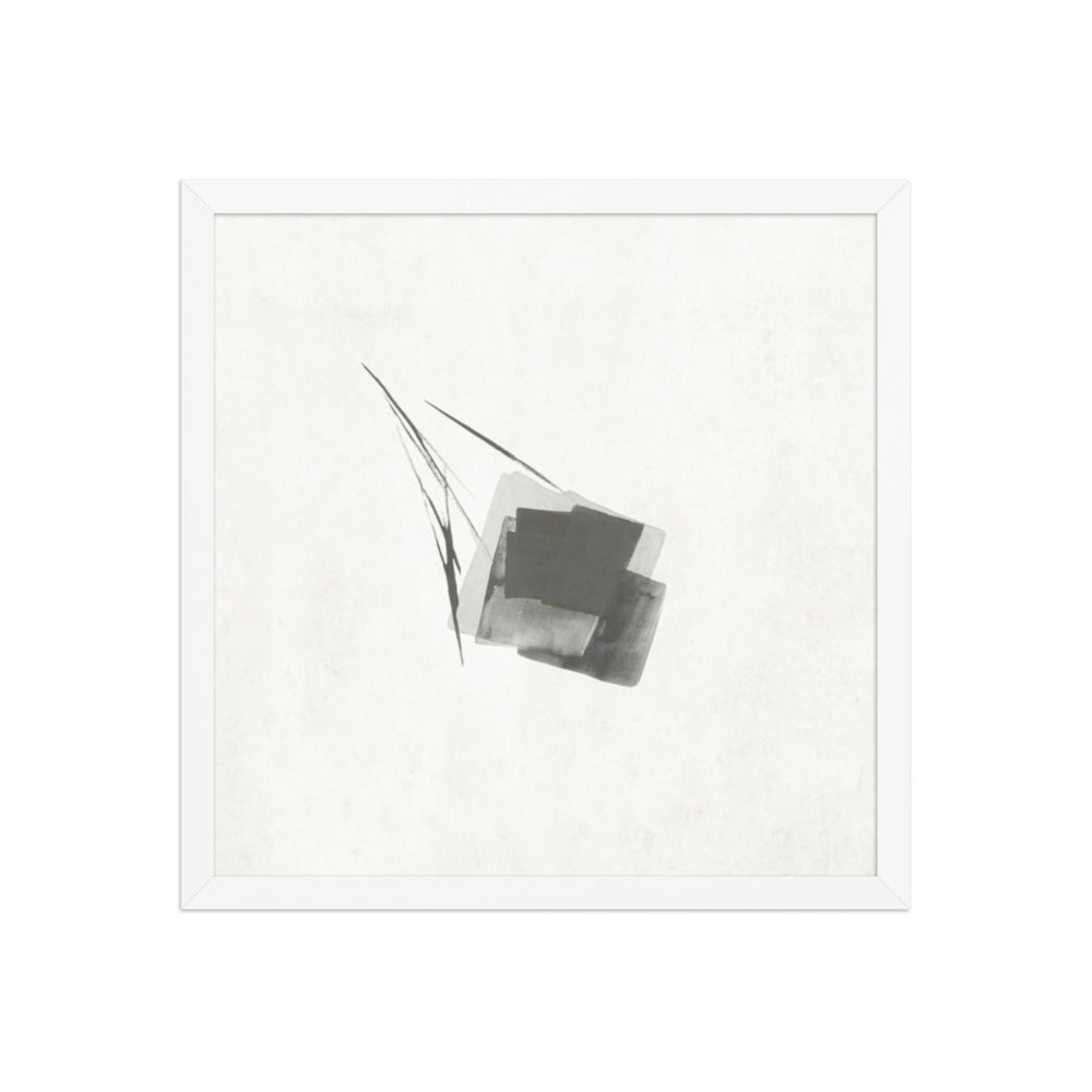 MEER framed paper gloss — White, 16″×16″