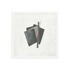 POINT framed paper gloss — White, 16″×16″