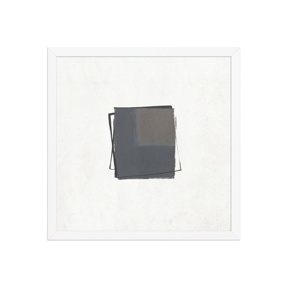 TUNA framed paper gloss — White, 16″×16″