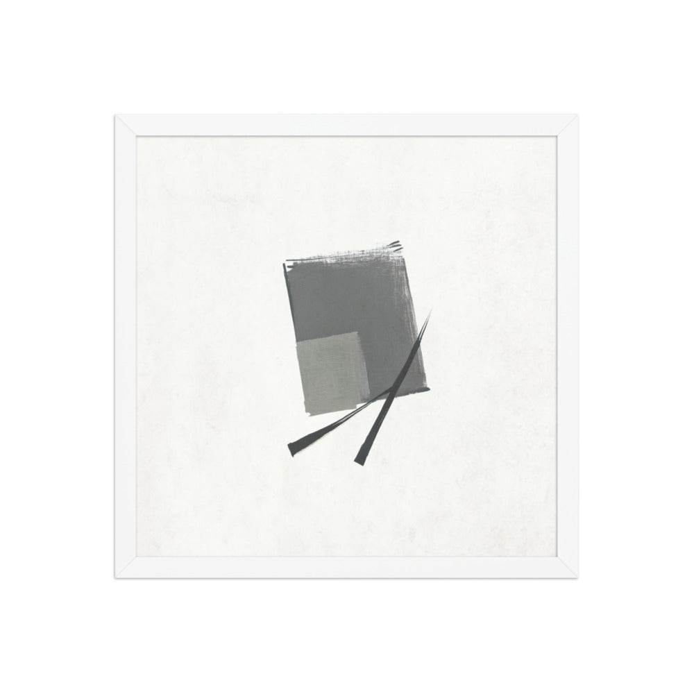 WASABI framed paper gloss — White, 16″×16″