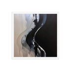 CATALYSIS framed paper gloss — White, 16″×16″