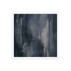 ETCH VI — Framed Paper, White, 16×16