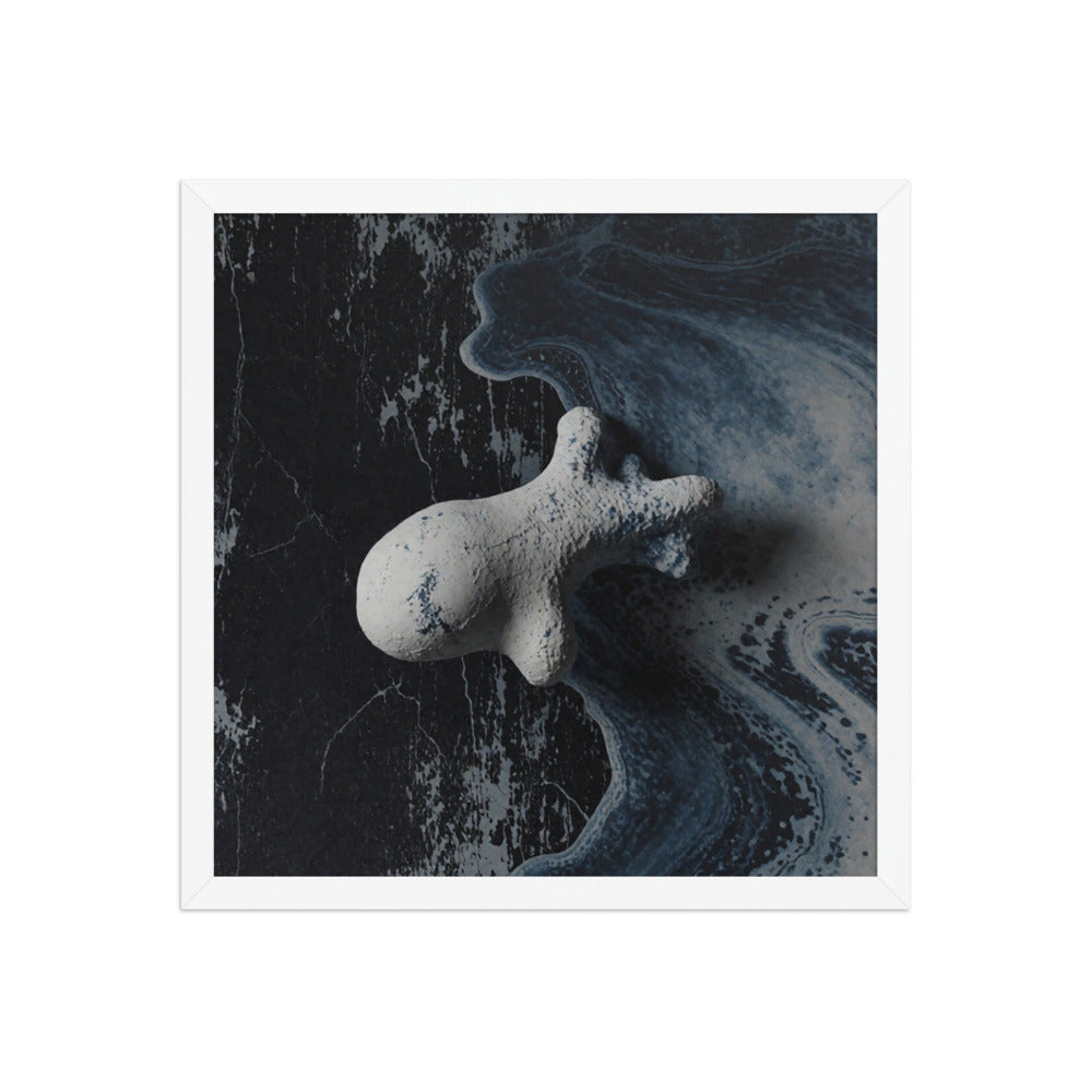 ASTEROID — Framed Paper, White, 16×16
