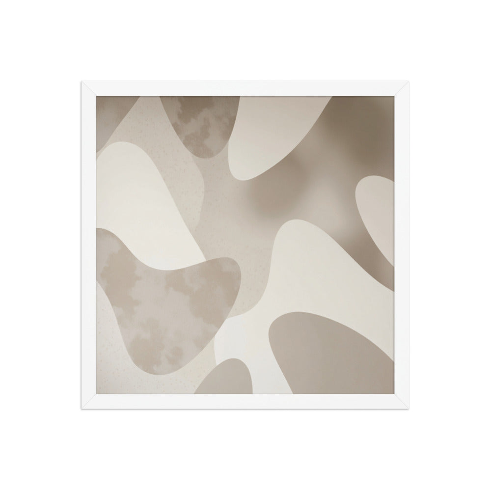 JACQUARD — Framed Paper, White, 16×16