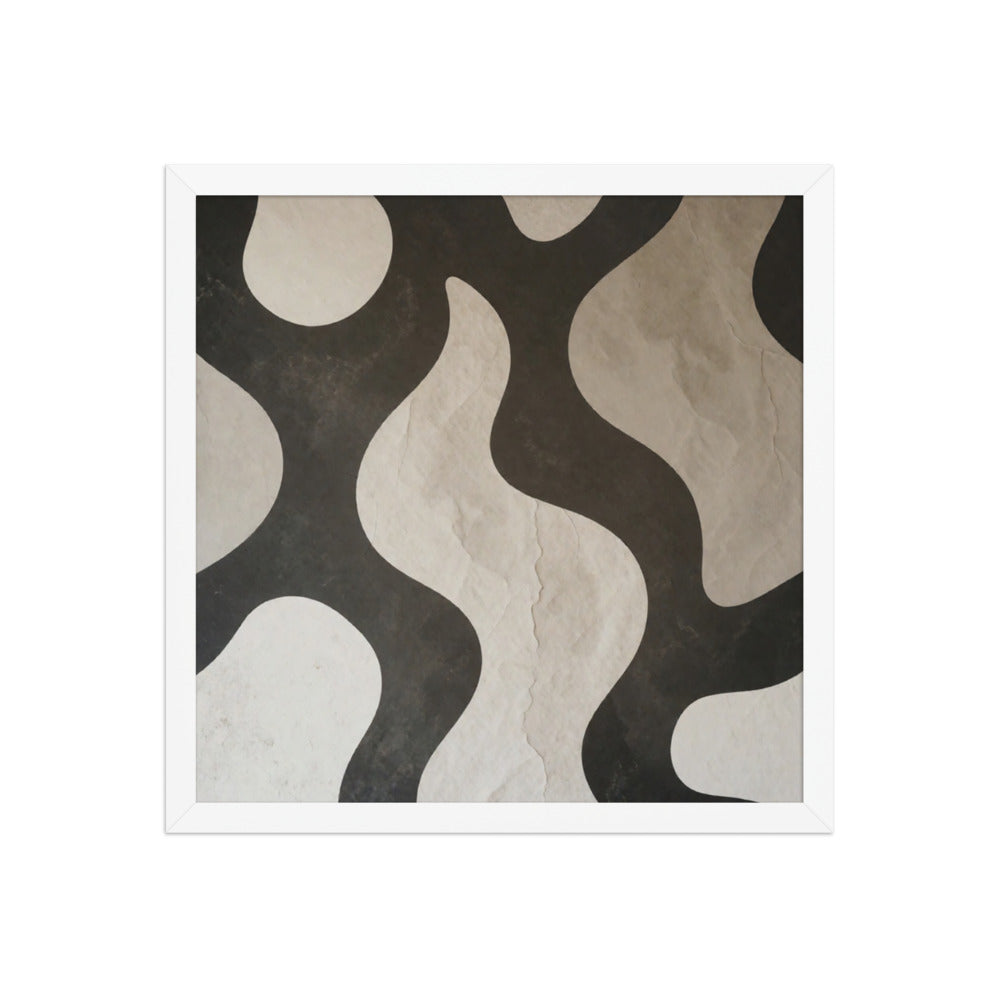 TWILL — Framed Paper, White, 16×16