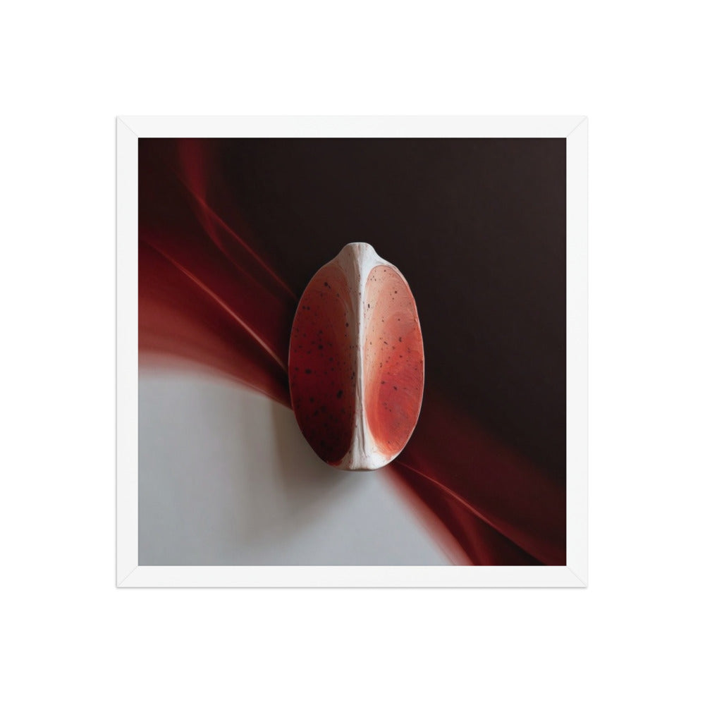 AMPHORA — Framed Paper, White, 16×16