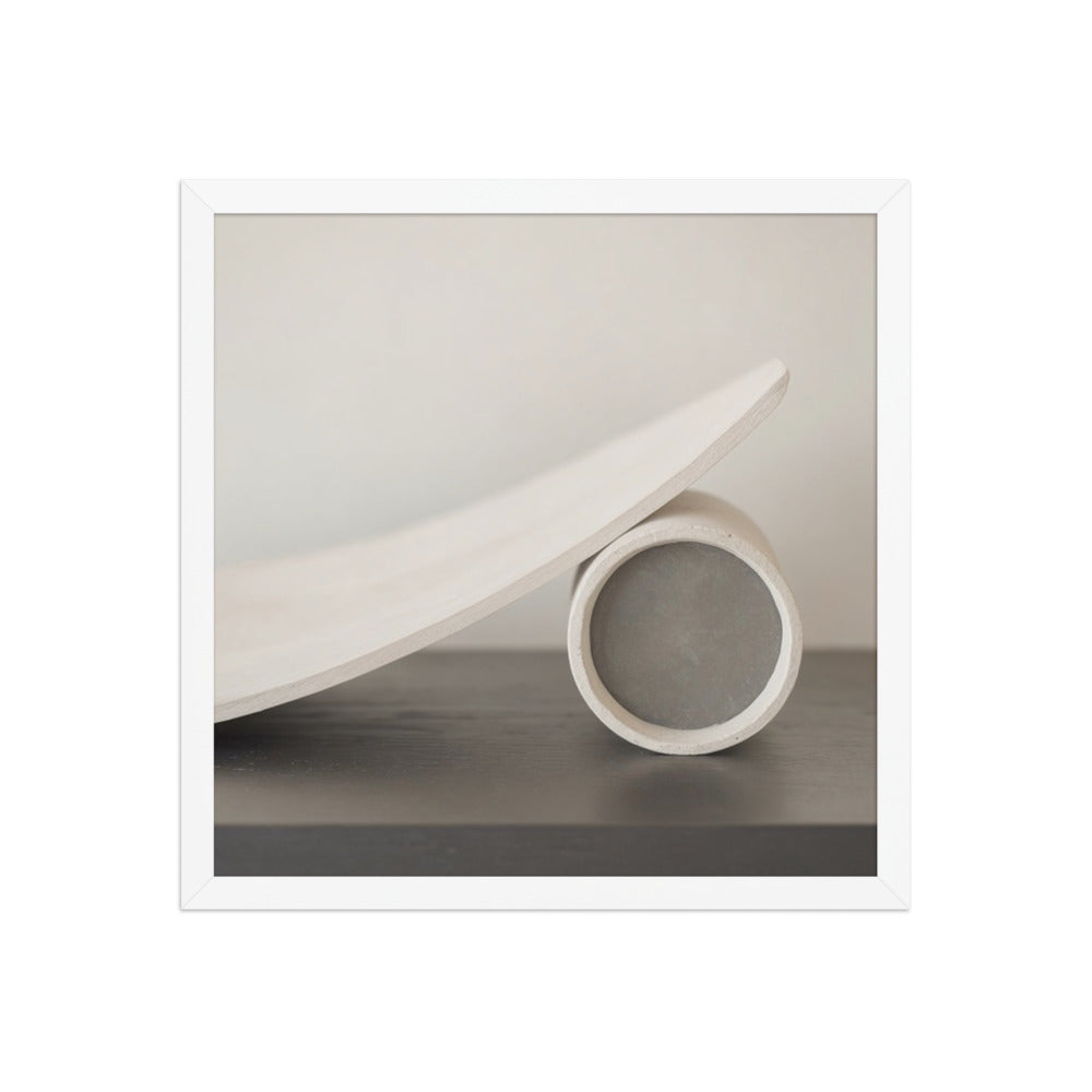 CAMFER — Framed Paper, White, 16×16