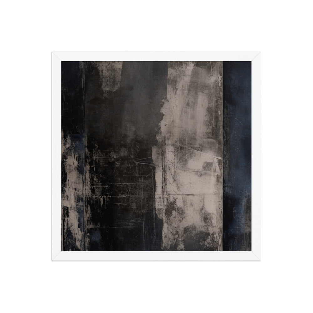 BARRIER — Framed Paper, White, 16×16